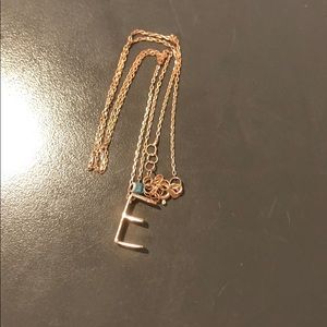 Pink silver necklace